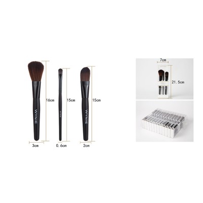 NEW arrival professional makeup brushes black scrub tube makeup brush set with matte handle